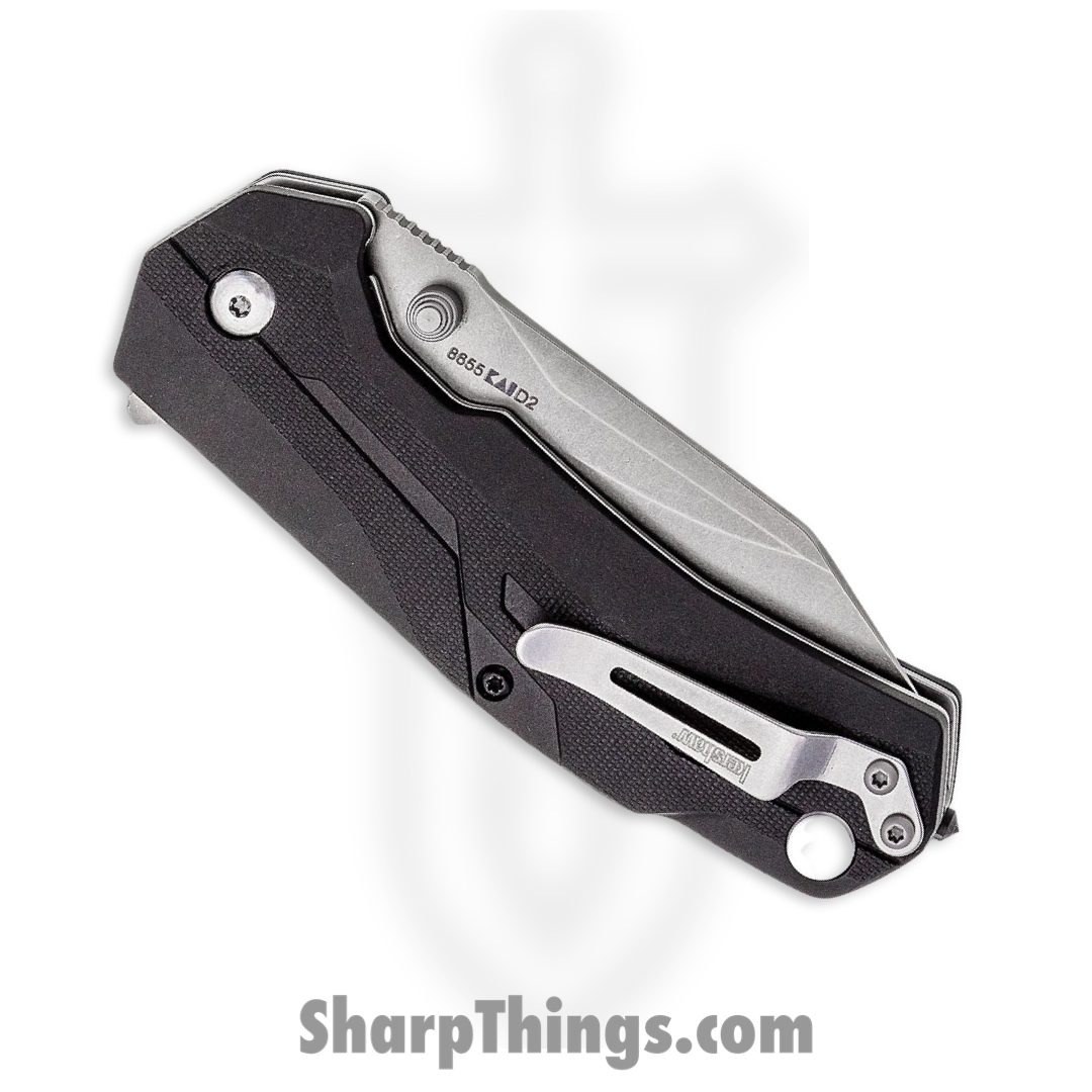 Kershaw - 8655 - Drivetrain - Folding Knife - D2 Stonewash Clip Point - Glass Filled Nylon - Black - Image 3