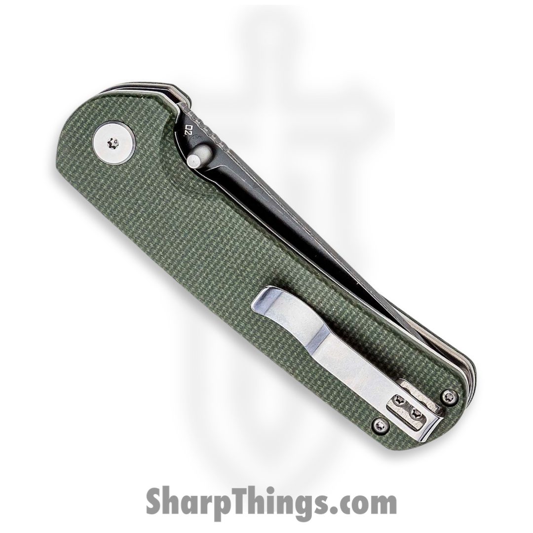 Bestech Knives - BTKG31B2 - Sledgehammer Linerlock - Folding Knife - D2 Black Stonewashed Tanto - Micarta - Green - Image 4