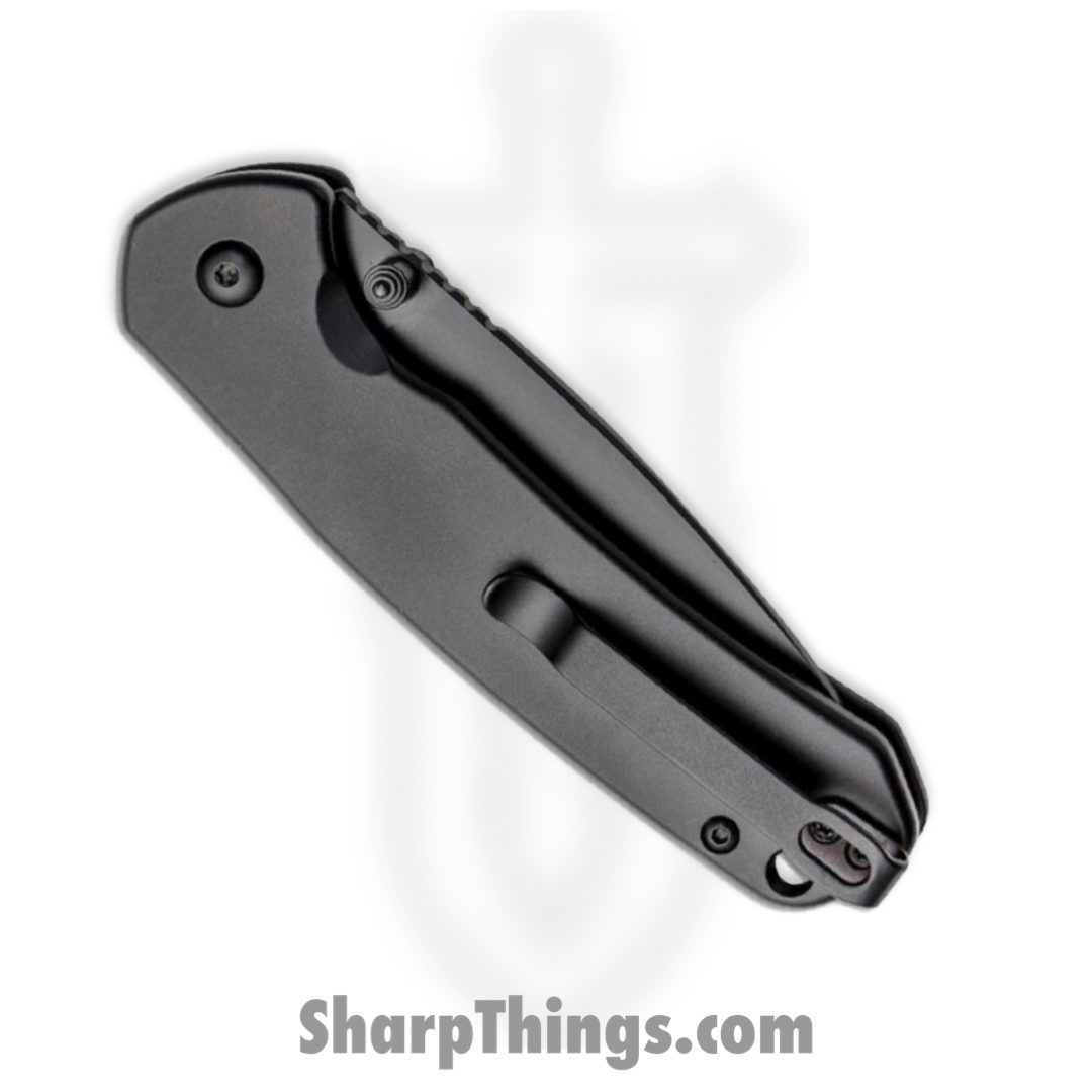 CJRB - J1925BST - Pyrite Button Lock - Folding Knife - AR-RPM9 DLC Drop Point - Stainless Steel - Black - Image 2
