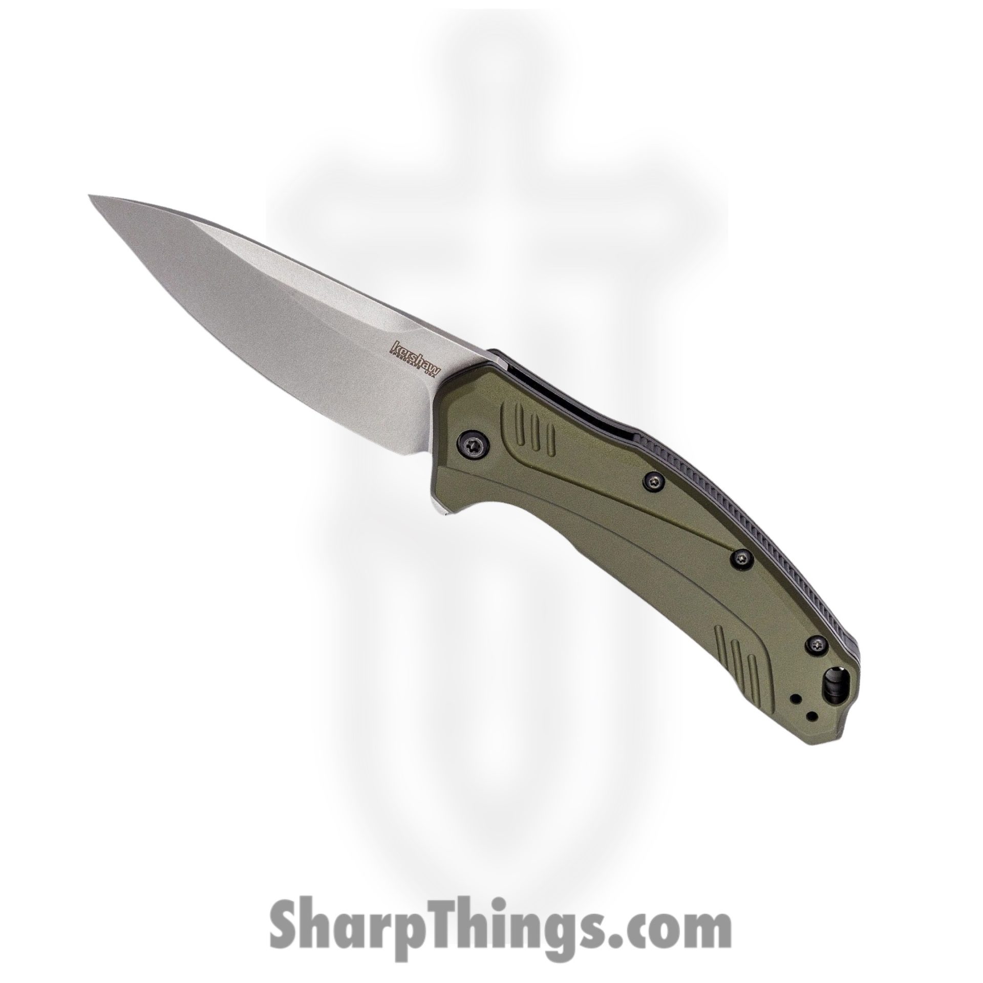 Kershaw - 2038BLK - Iridium - Folding Knife - D2 PVD Spear Point - 6061 T6 Aluminum - Black