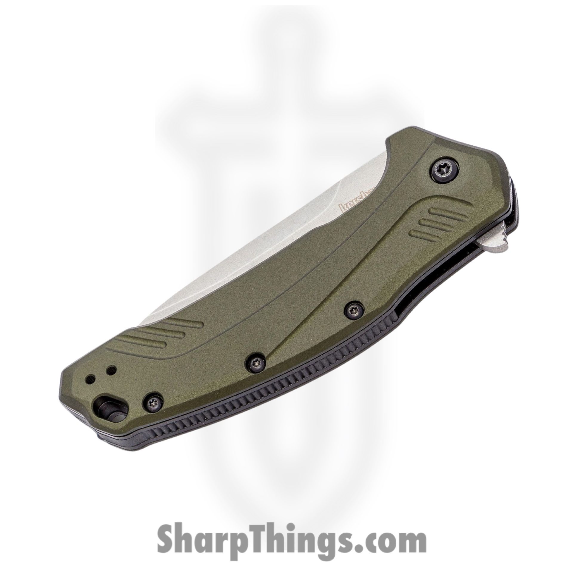 Kershaw - 2038BLK - Iridium - Folding Knife - D2 PVD Spear Point - 6061 T6 Aluminum - Black - Image 3