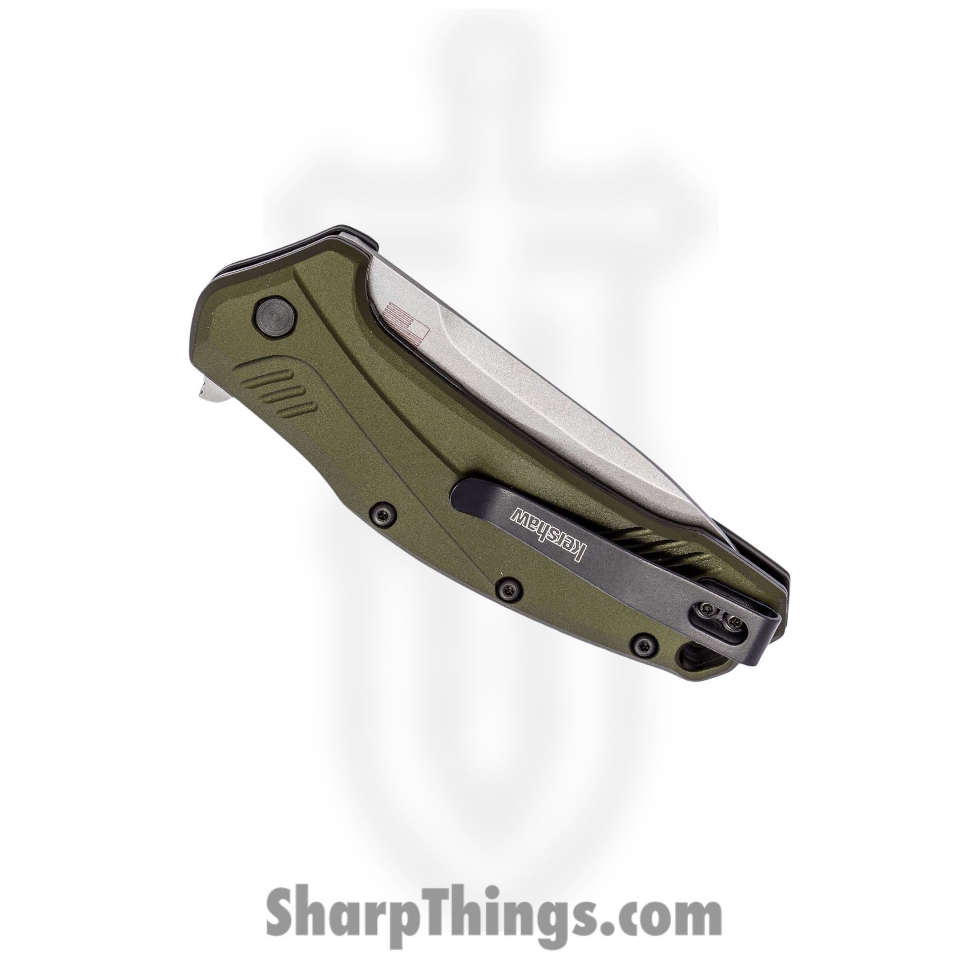 Kershaw - 2038BLK - Iridium - Folding Knife - D2 PVD Spear Point - 6061 T6 Aluminum - Black - Image 2