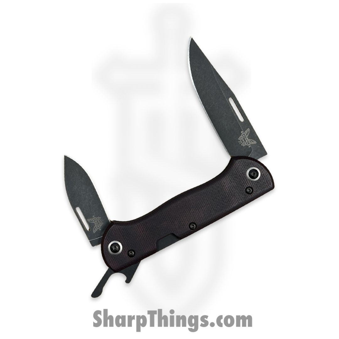 Benchmade - 317BK-02 - Weekender - Folding Knife - CPM-S90V DLC Drop Point - Micarta - Burgundy - Image 8