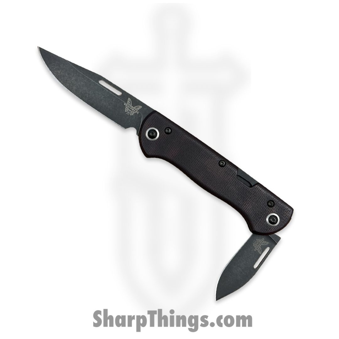 Benchmade - 317BK-02 - Weekender - Folding Knife - CPM-S90V DLC Drop Point - Micarta - Burgundy - Image 2