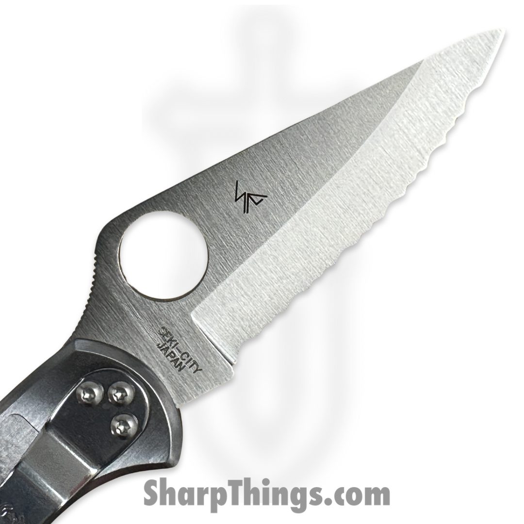Spyderco - SC11S - Delica 4 - Folding Knife - VG 10 Stonewash Spear Point - Stainless Steel - Silver - Image 3