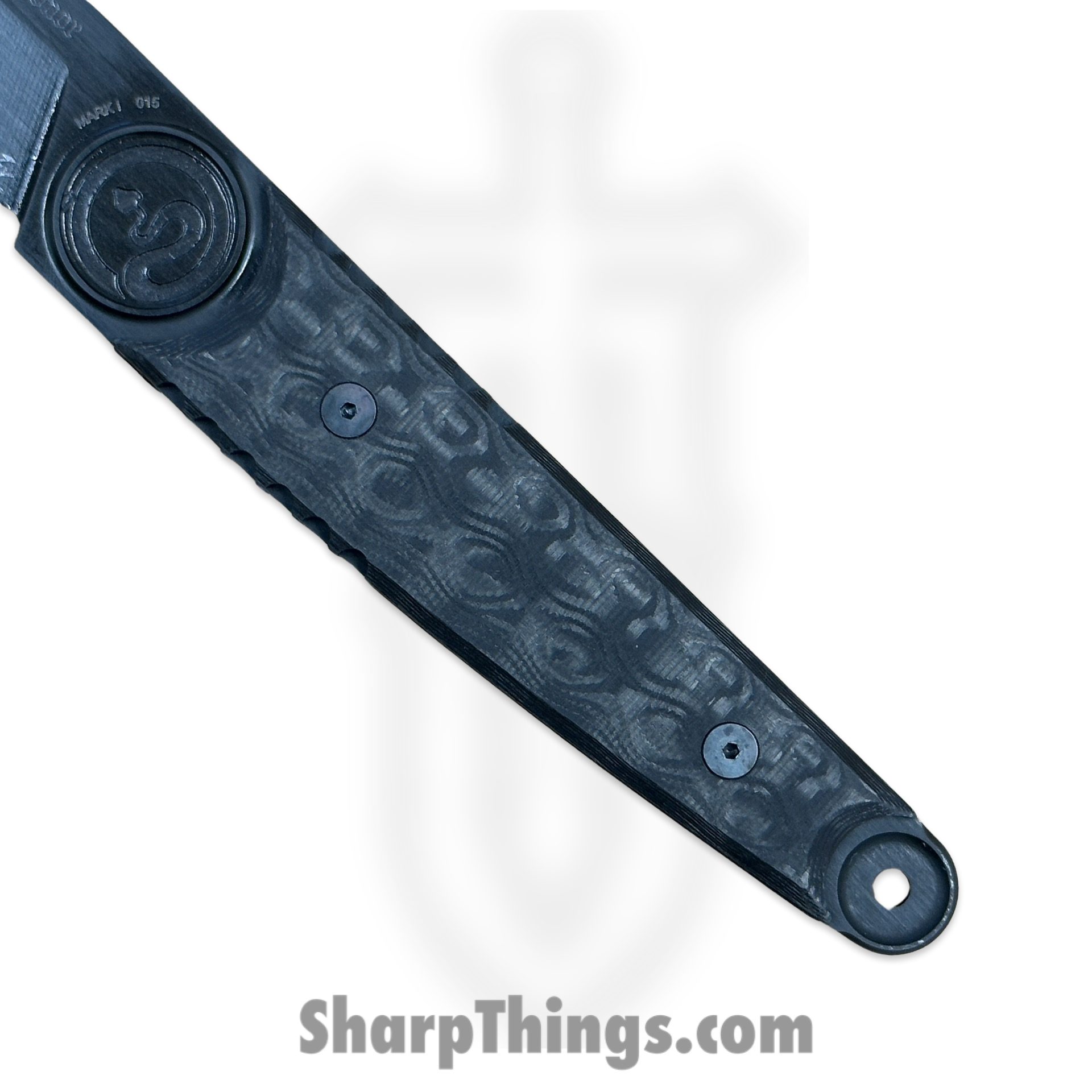 Dishonor Blades - Hanzo-Abyss - Hanzo Kwaiken - Fixed Blade Knife - Uddeholm Rigor (A2) Cerakote Kwaiken - Carbon Fiber - Black - Image 5