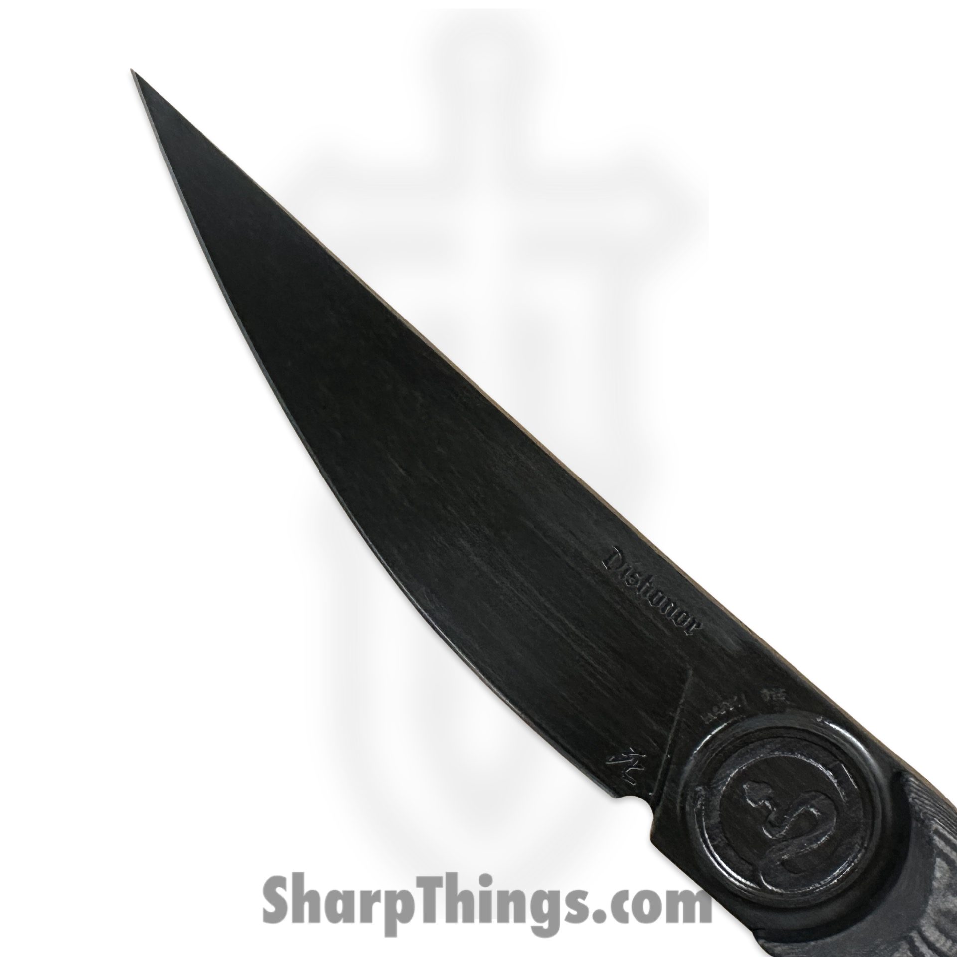 Dishonor Blades - Hanzo-Abyss - Hanzo Kwaiken - Fixed Blade Knife - Uddeholm Rigor (A2) Cerakote Kwaiken - Carbon Fiber - Black - Image 7