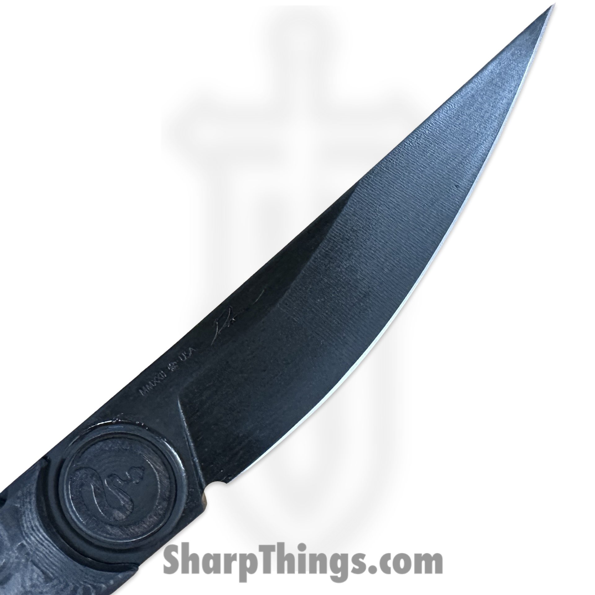 Dishonor Blades - Hanzo-Abyss - Hanzo Kwaiken - Fixed Blade Knife - Uddeholm Rigor (A2) Cerakote Kwaiken - Carbon Fiber - Black - Image 8