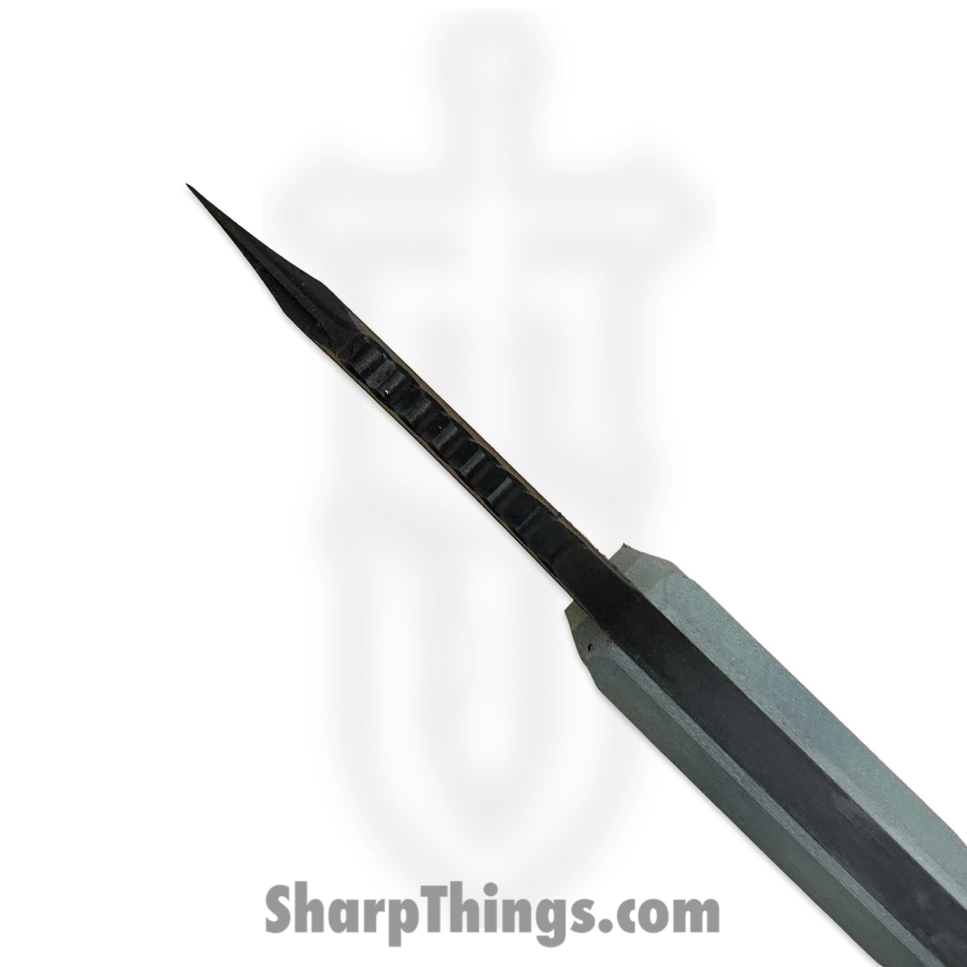 Dishonor Blades - DB-Nephrite-FB-Jade - Chimera Edc - Fixed Blade Knife - Uddeholm Rigor (A2) Flat Black Coated Mod. Wharncliffe - G10 - Jade - Image 4