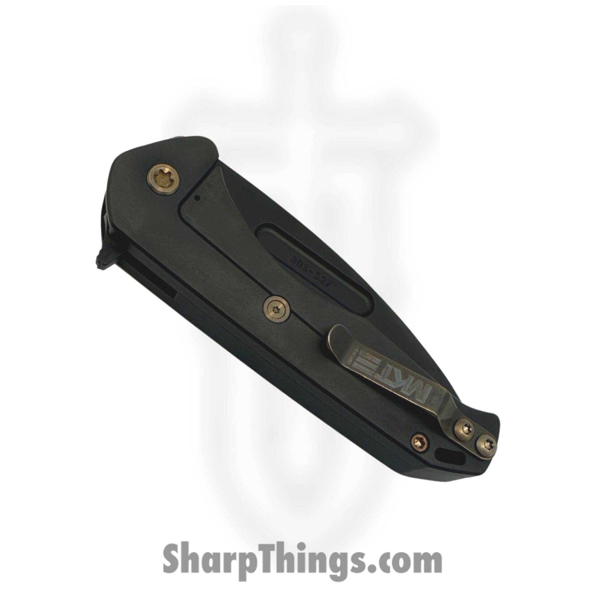 Medford Knife and Tool - MKFF2064PT-42PV-T1C1-Q4 - Swift FL Flipper - Folding Knife - S45VN PVD Tanto - Titanium and Aluminum - Black - Image 4
