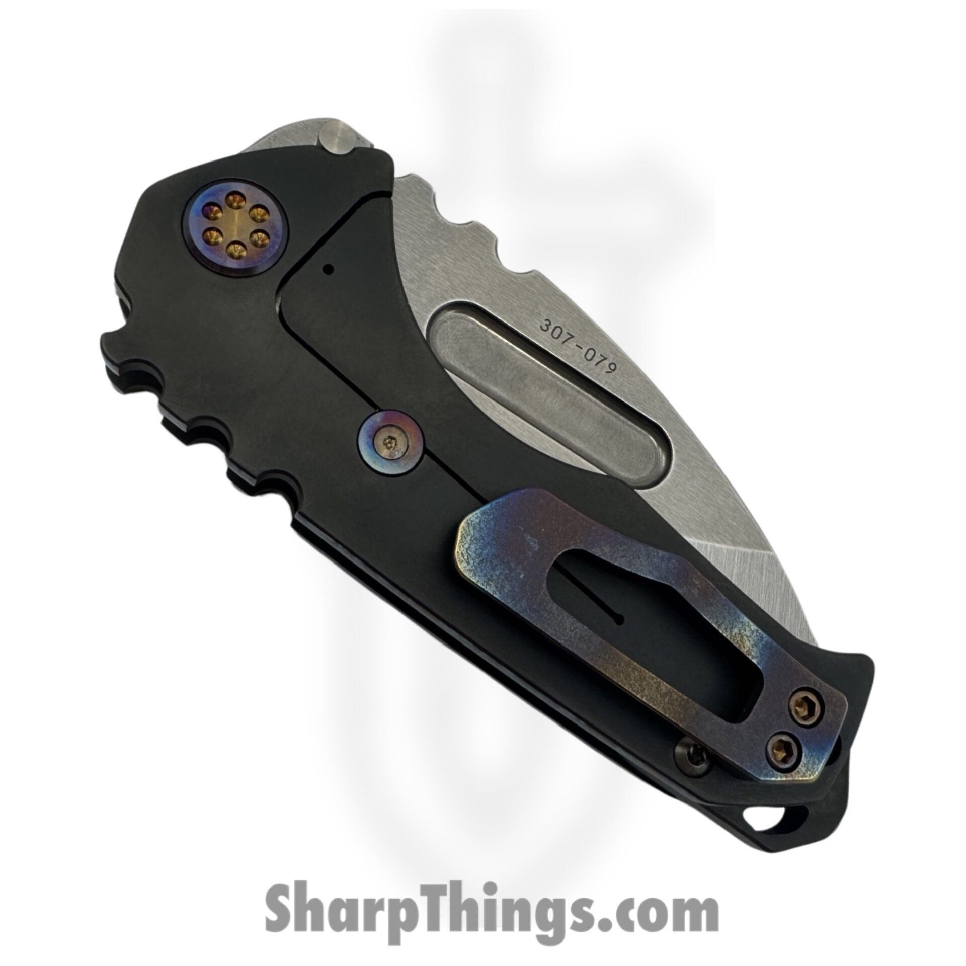 Medford Knife and Tool - MK0294TTD-30PV-TFCF-BP - Genesis T Pen Ano Perimeters - Folding Knife - S45VN Tumbled Drop Point - Titanium - Black - Image 4