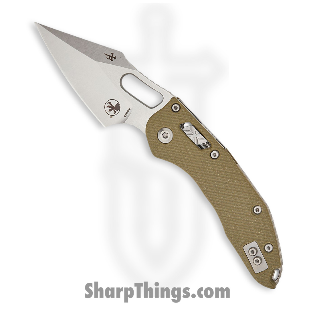 Microtech - 169RL-10FLGTOD - Stitch RAM-LOK - Folding Knife - M390MK Stonewash Spear Point - Fluted G 10 - OD Green