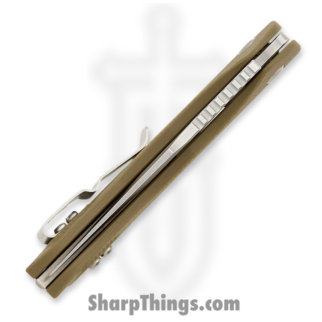 Microtech - 169RL-10FLGTOD - Stitch RAM-LOK - Folding Knife - M390MK Stonewash Spear Point - Fluted G 10 - OD Green - Image 5