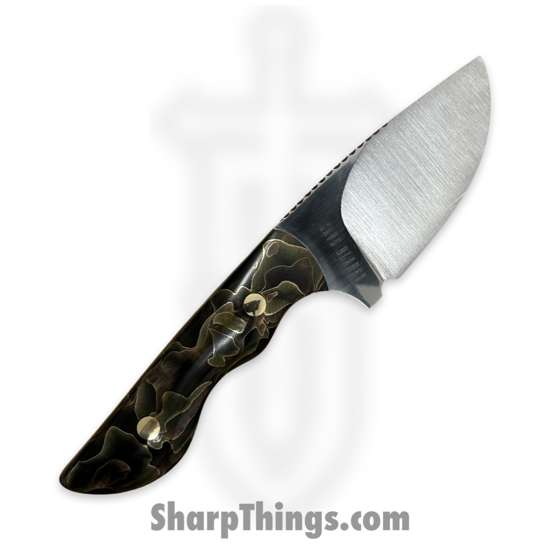 Cave Blades - CBSamDP1023c - Samaritan - Fixed Blade Knife - 154CM Satin Drop Point - Raffir Noble - Bronze Copper - Image 2