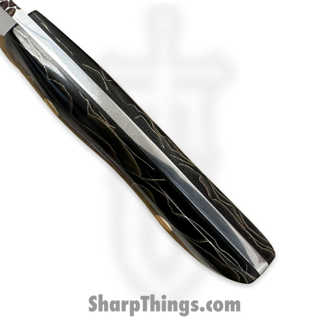 Cave Blades - CBSamDP1023c - Samaritan - Fixed Blade Knife - 154CM Satin Drop Point - Raffir Noble - Bronze Copper - Image 6