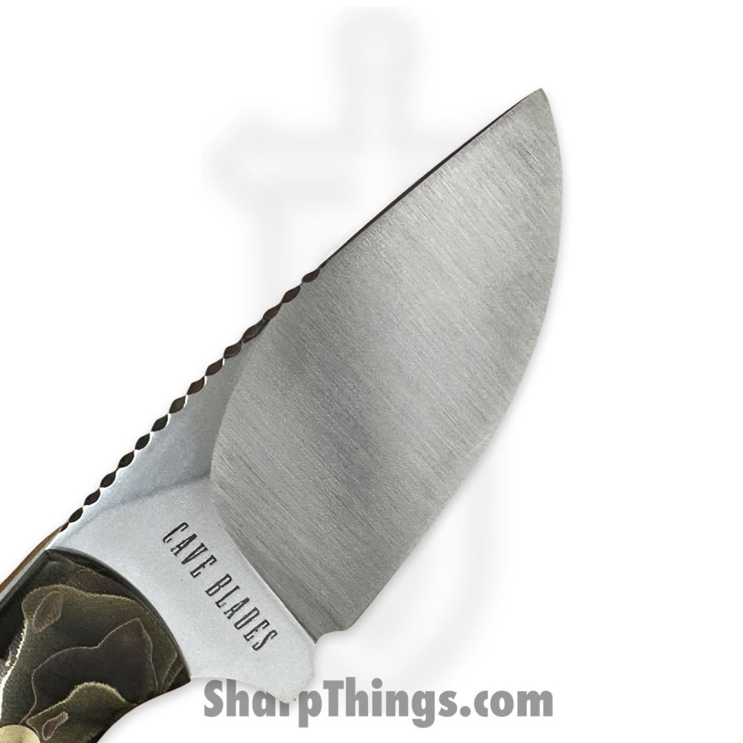 Cave Blades - CBSamDP1023c - Samaritan - Fixed Blade Knife - 154CM Satin Drop Point - Raffir Noble - Bronze Copper - Image 8
