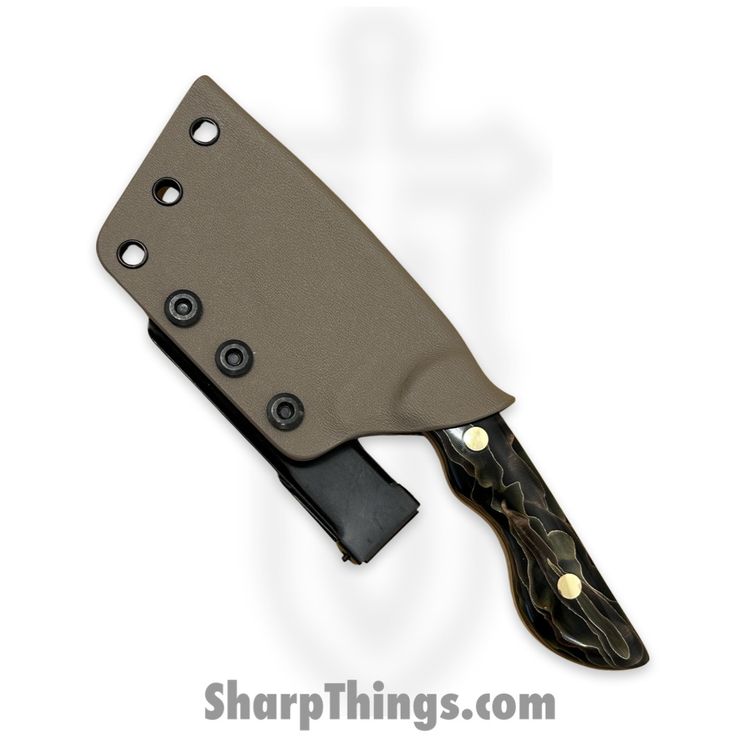 Cave Blades - CBSamDP1023c - Samaritan - Fixed Blade Knife - 154CM Satin Drop Point - Raffir Noble - Bronze Copper - Image 7