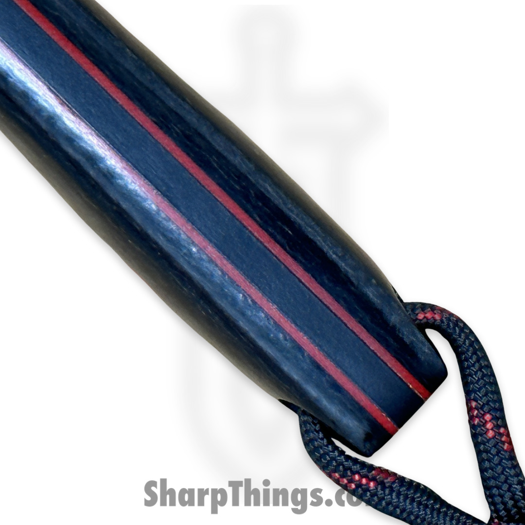 Cave Blades - CBSamDP1023e - Samaritan - Fixed Blade Knife - 154CM Coated Drop Point - Micarta - Red Black - Image 2