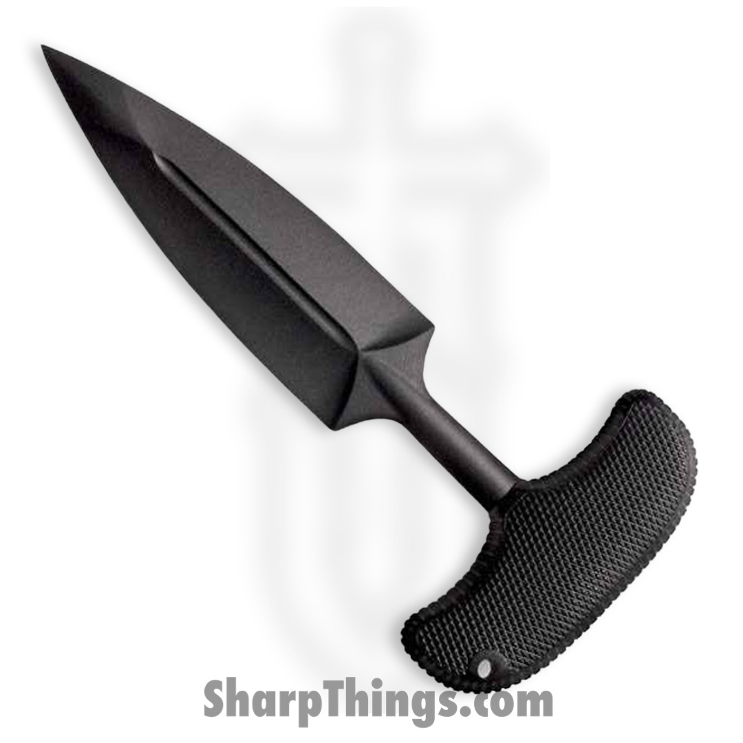 Cold Steel - CS92FPA - FGX Push Blade I - Fixed Blade Knife - Griv-Ex™ Black Dagger - Kray-Ex™ Grip - Black - Image 2