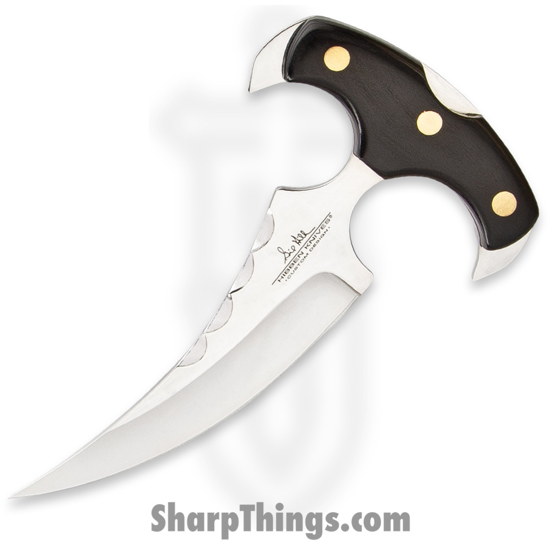 United Cutlery - GH5083 - Hibben Vulcan Push Dagger - Fixed Blade Knife - 5Cr13 Stainless Steel Satin Dagger - Pakkawood - Black - Image 2