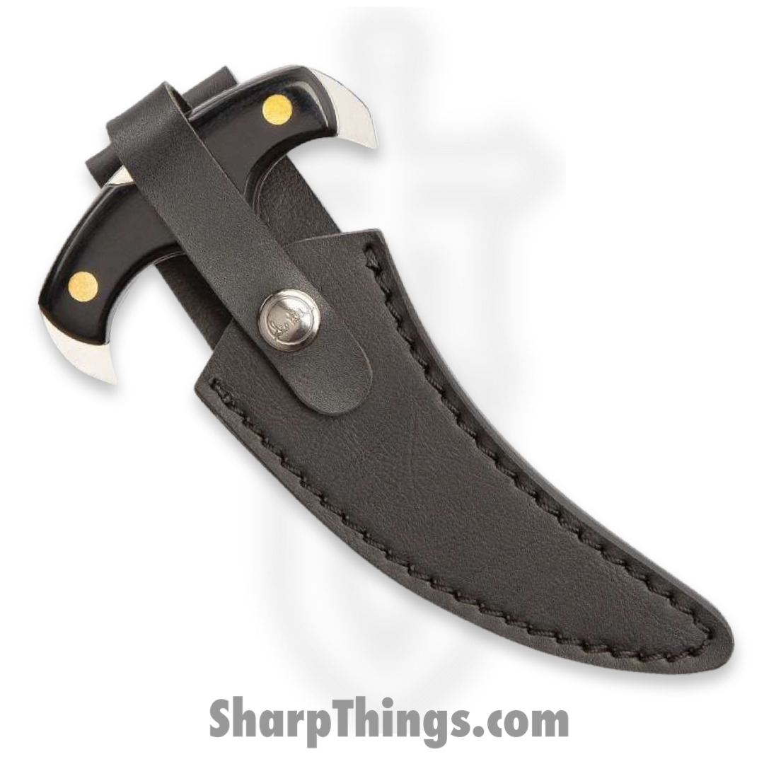 United Cutlery - GH5083 - Hibben Vulcan Push Dagger - Fixed Blade Knife - 5Cr13 Stainless Steel Satin Dagger - Pakkawood - Black - Image 3