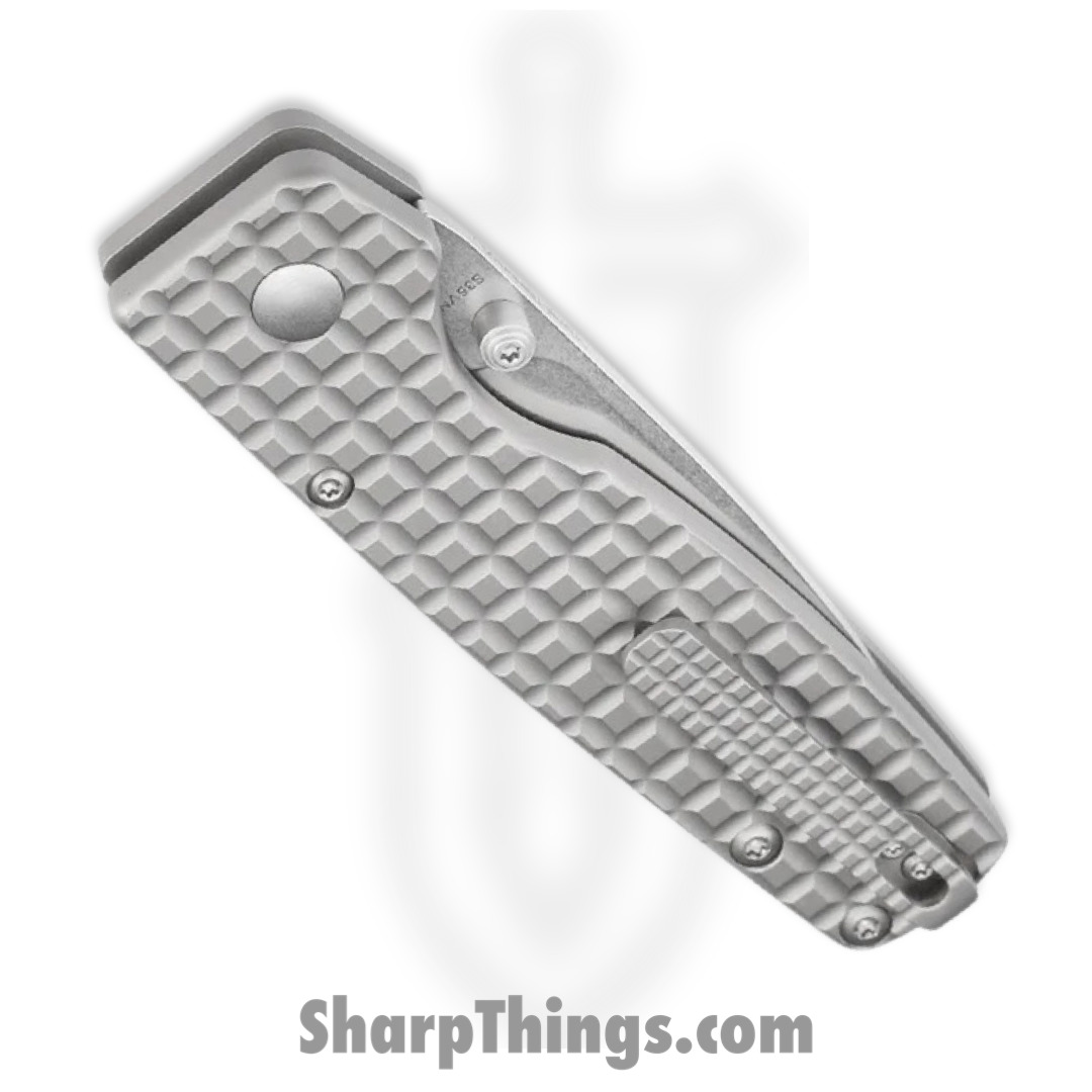 Kizer Cutlery - KI4605A1 - Original XL - Folding Knife - S35VN Stonewash Drop Point - Titanium - Gray - Image 2