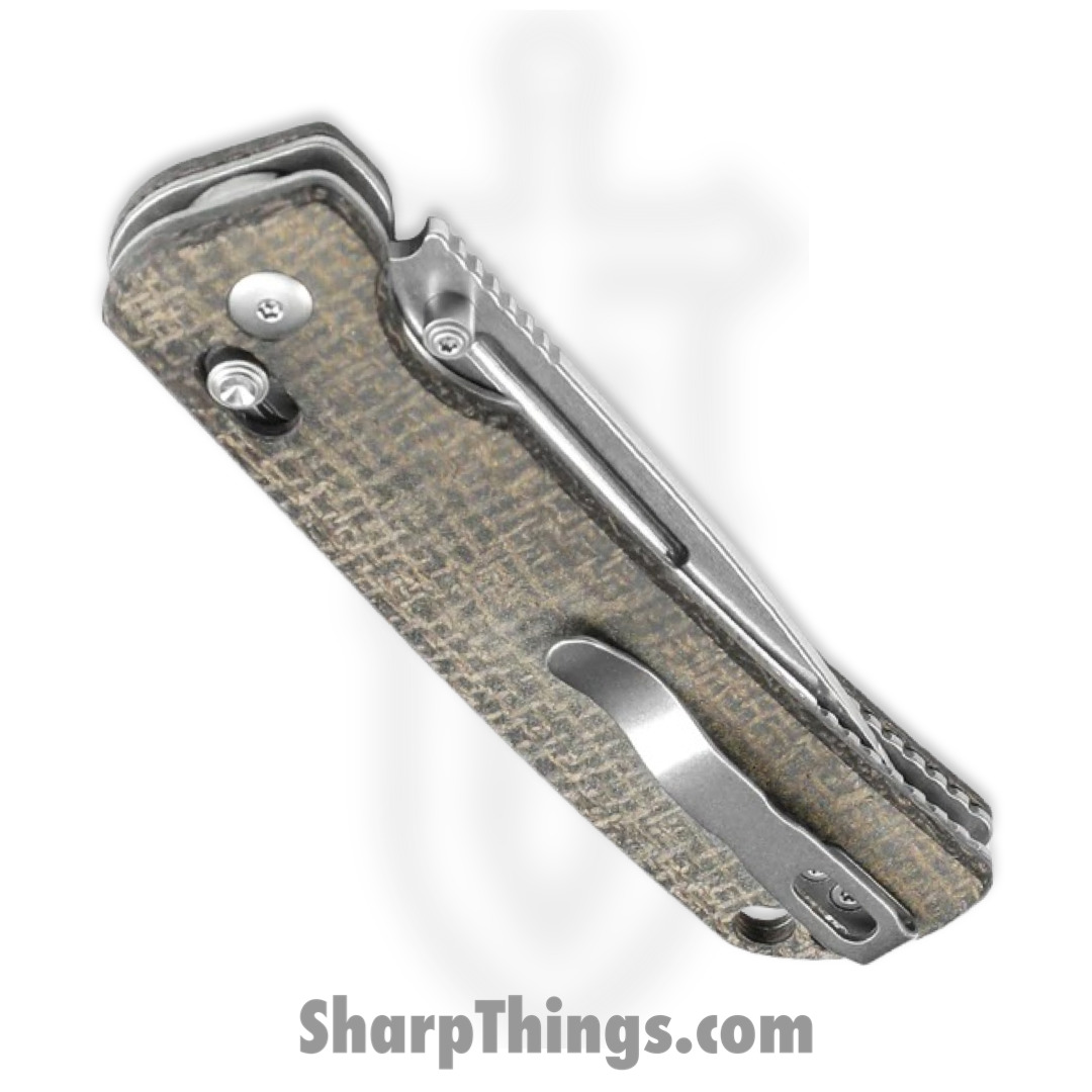 Kizer Cutlery - KIV4481C2 - Escort - Folding Knife - 154CM Stonewash Drop Point - Micarta - Green - Image 2