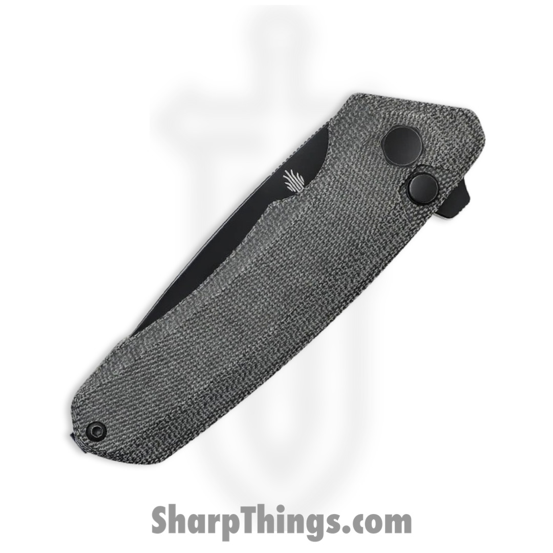 Kizer Cutlery - KIV4602C1 - Mad Tanto - Folding Knife - 154CM Coated Tanto - Micarta - Black - Image 4