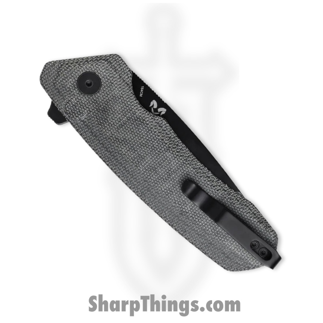 Kizer Cutlery - KIV4602C1 - Mad Tanto - Folding Knife - 154CM Coated Tanto - Micarta - Black - Image 3