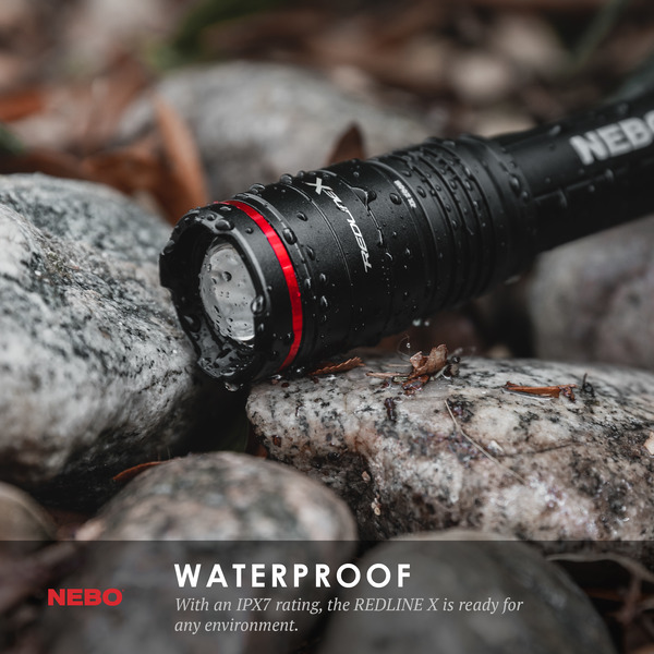 Nebo - NEB-FLT-0008 - Redline X - 1800 Lumen Flashlight - Aluminum - Black - Image 2