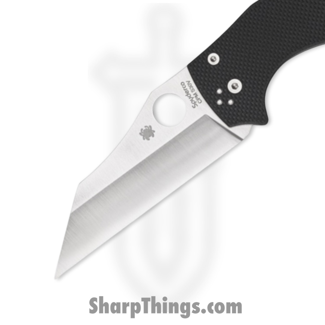 Spyderco - SC253GP - YoJumbo Compression Lock - Folding Knife - CPM S30V Satin Wharncliffe - G 10 - Black - Image 2