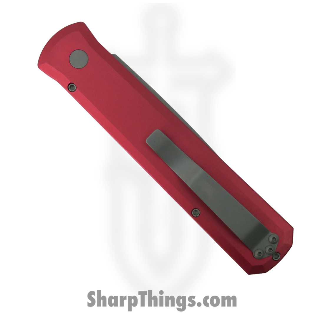 ProTech - 920-Red - Godfather - Automatic Knife - 154CM Bead Blasted Spear Point - 6061-T6 Aluminum - Red - Image 3