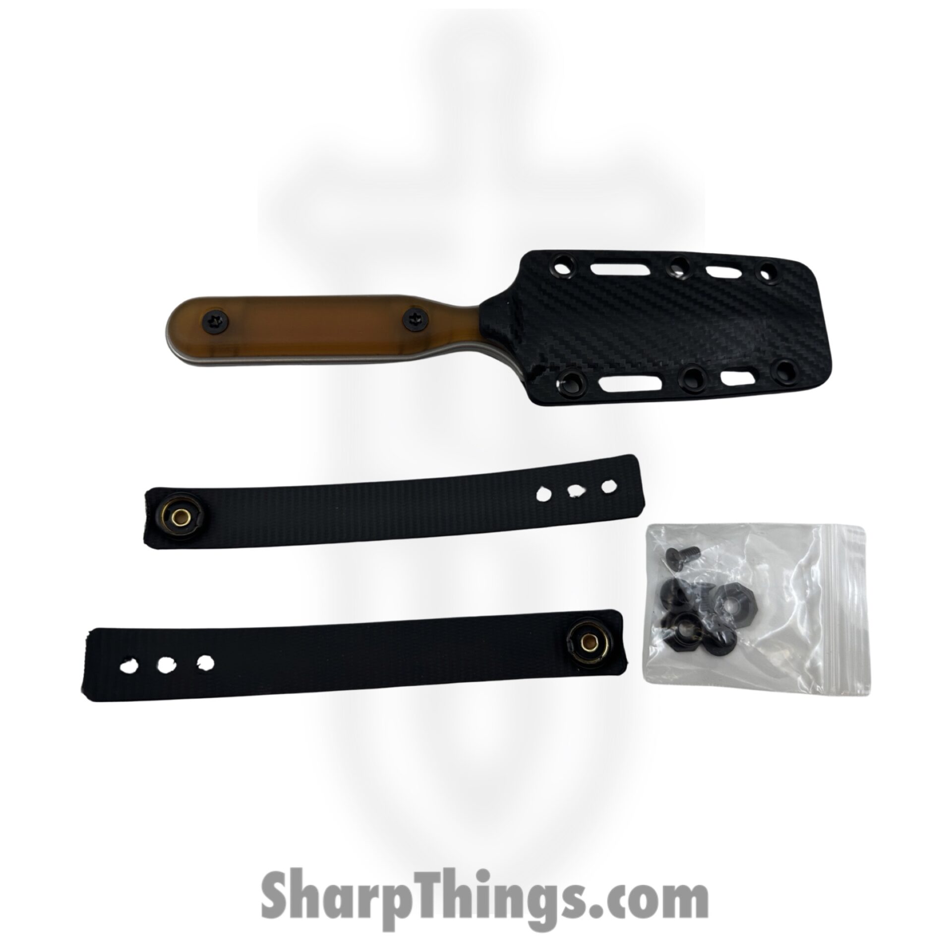Compliance Edge - CEKdeSWultem - Dagger - Fixed Blade Knife - CPM 3V Stonewash Dagger - Ultem - Yellow - Image 3