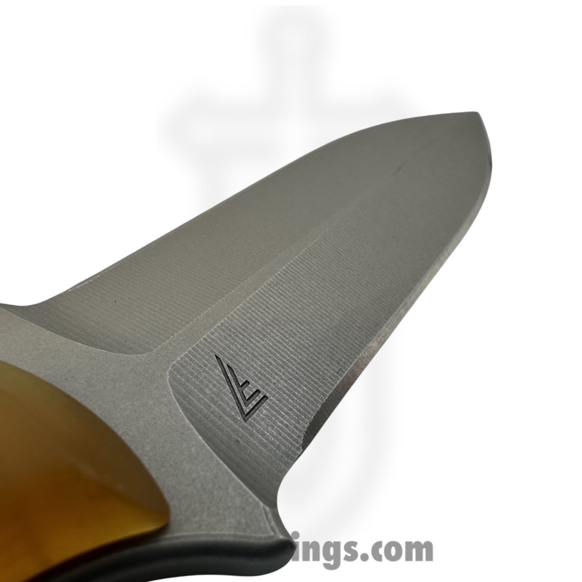 Compliance Edge - CEKdeSWultem - Dagger - Fixed Blade Knife - CPM 3V Stonewash Dagger - Ultem - Yellow - Image 4