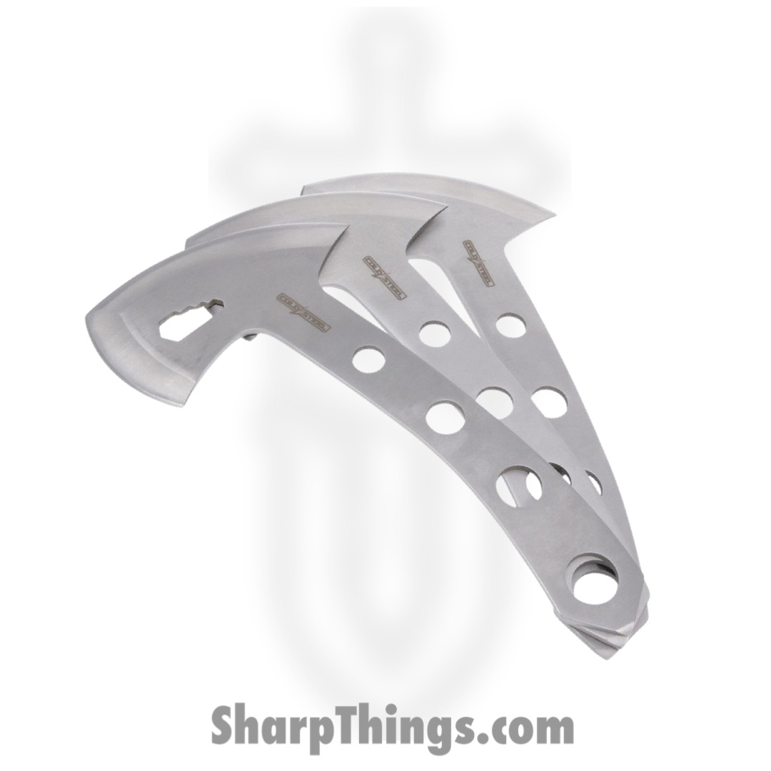Cold Steel - CSTH50AX3PK - 3 Piece Throwing Axe Set - Fixed Blade Knife - 420 Stainless - Stainless - Silver
