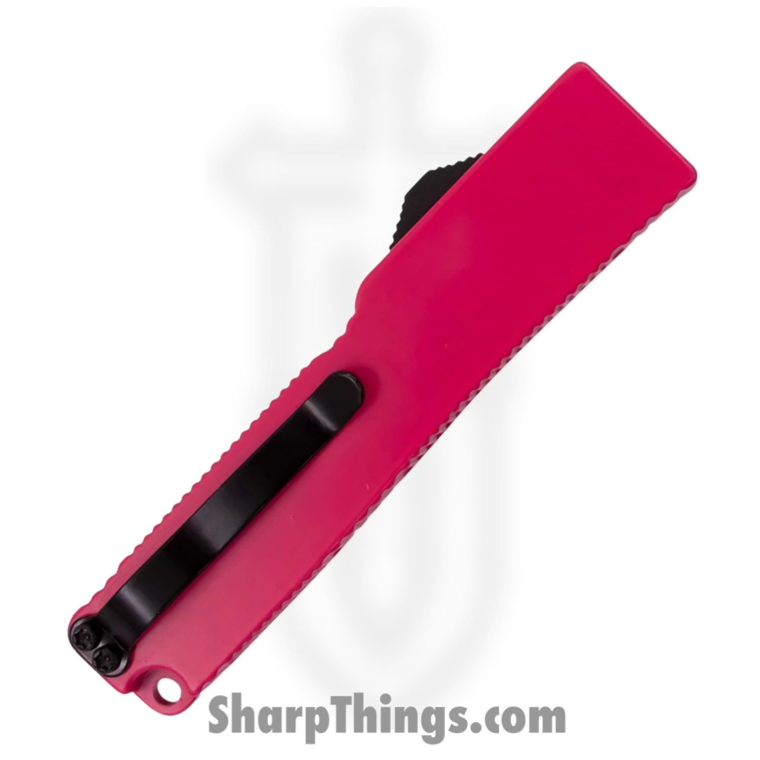 VOC - DT5S-DB-PK - 5 inch Firecracker A1 - OTF Auto - 440 Stainless Steel Black Dagger - Steel - Hot Pink - Image 2