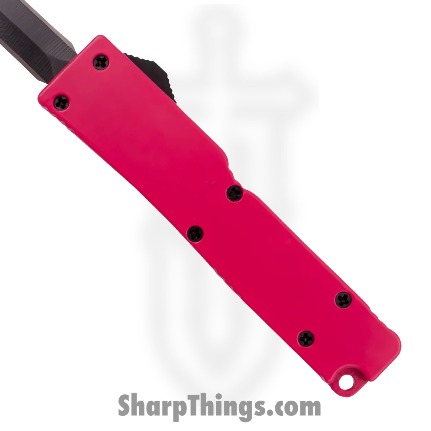 VOC - DT5S-DB-PK - 5 inch Firecracker A1 - OTF Auto - 440 Stainless Steel Black Dagger - Steel - Hot Pink - Image 4
