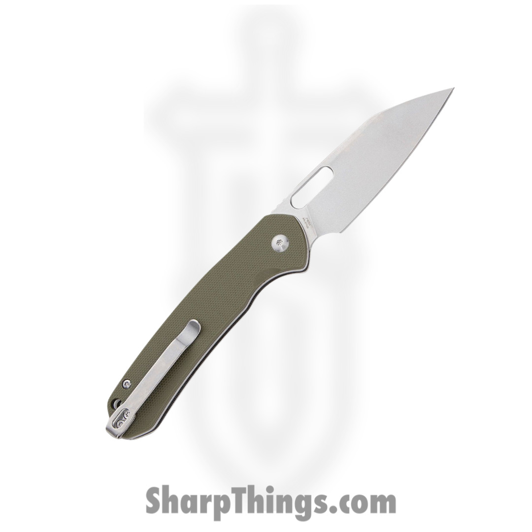CJRB - J1925AGN - Pyrite - Folding Knife - AR-RPM9 Stonewash Wharncliffe - G10 - Green - Image 2