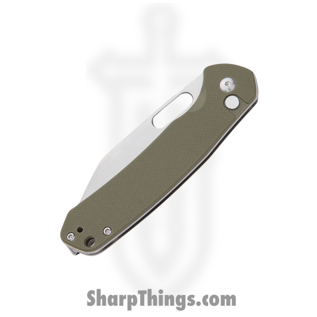 CJRB - J1925AGN - Pyrite - Folding Knife - AR-RPM9 Stonewash Wharncliffe - G10 - Green - Image 3