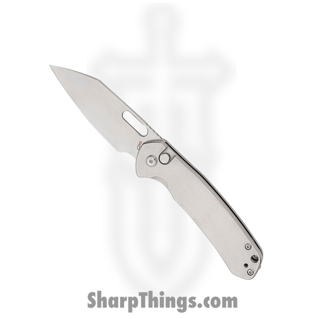 CJRB - J1925AST - Pyrite - Folding Knife - AR-RPM9 Satin Wharncliffe - Stainless Steel - Silver