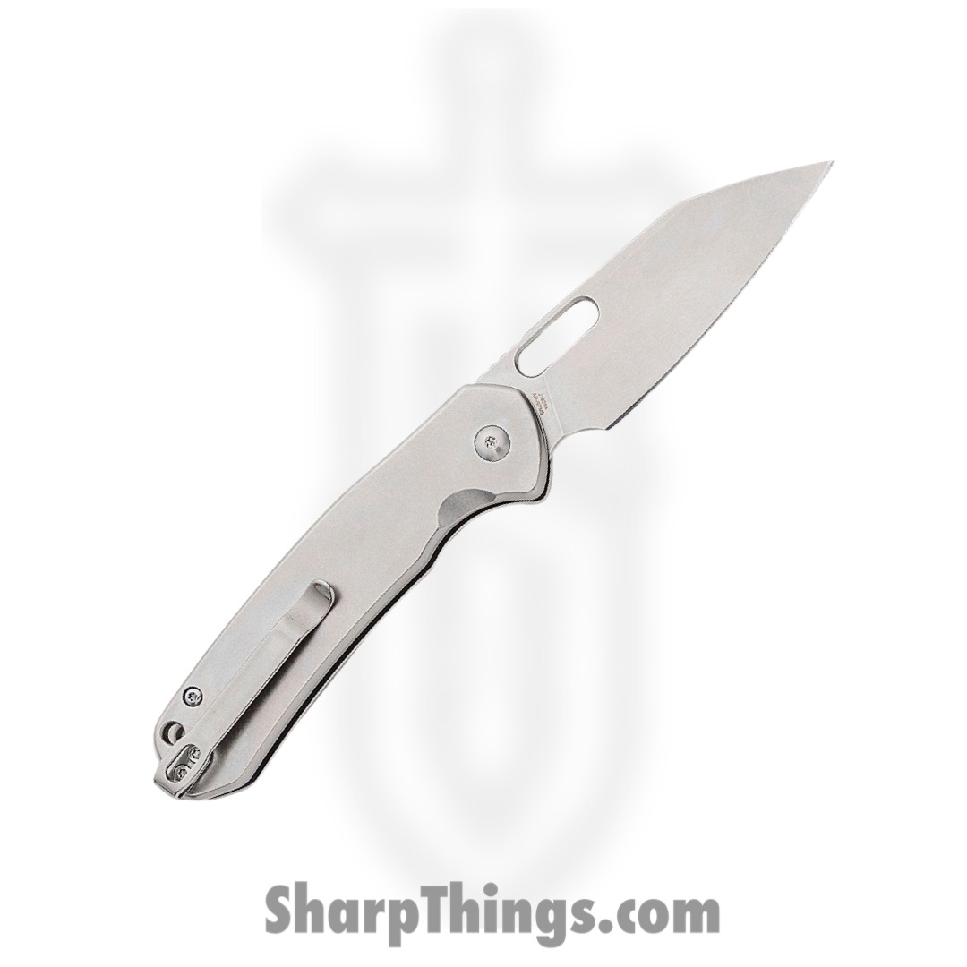 CJRB - J1925AST - Pyrite - Folding Knife - AR-RPM9 Satin Wharncliffe - Stainless Steel - Silver - Image 2