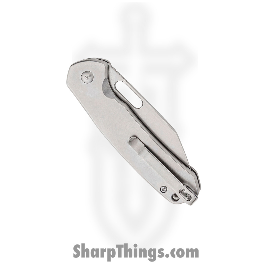 CJRB - J1925AST - Pyrite - Folding Knife - AR-RPM9 Satin Wharncliffe - Stainless Steel - Silver - Image 4