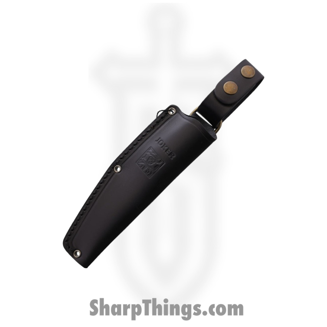 Joker - JKRCM120 - Bushcrafter - Fixed Blade Knife - Bohler N695 Satin Drop Point - Micarta - Black - Image 2