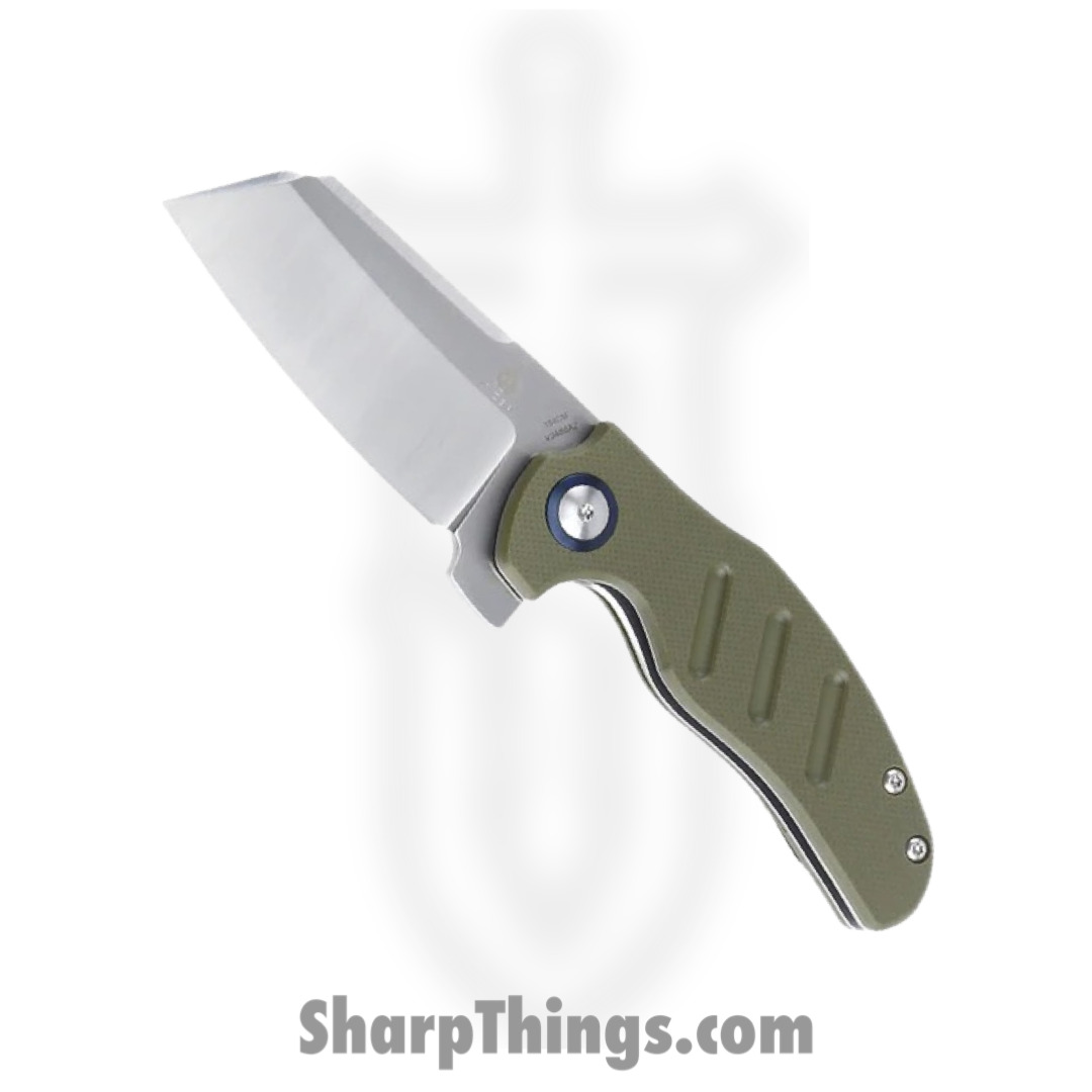 Kizer Cutlery - KIV3488C2 - Sheepdog - Folding Knife - 154CM Satin Sheepsfoot - G10 - Green