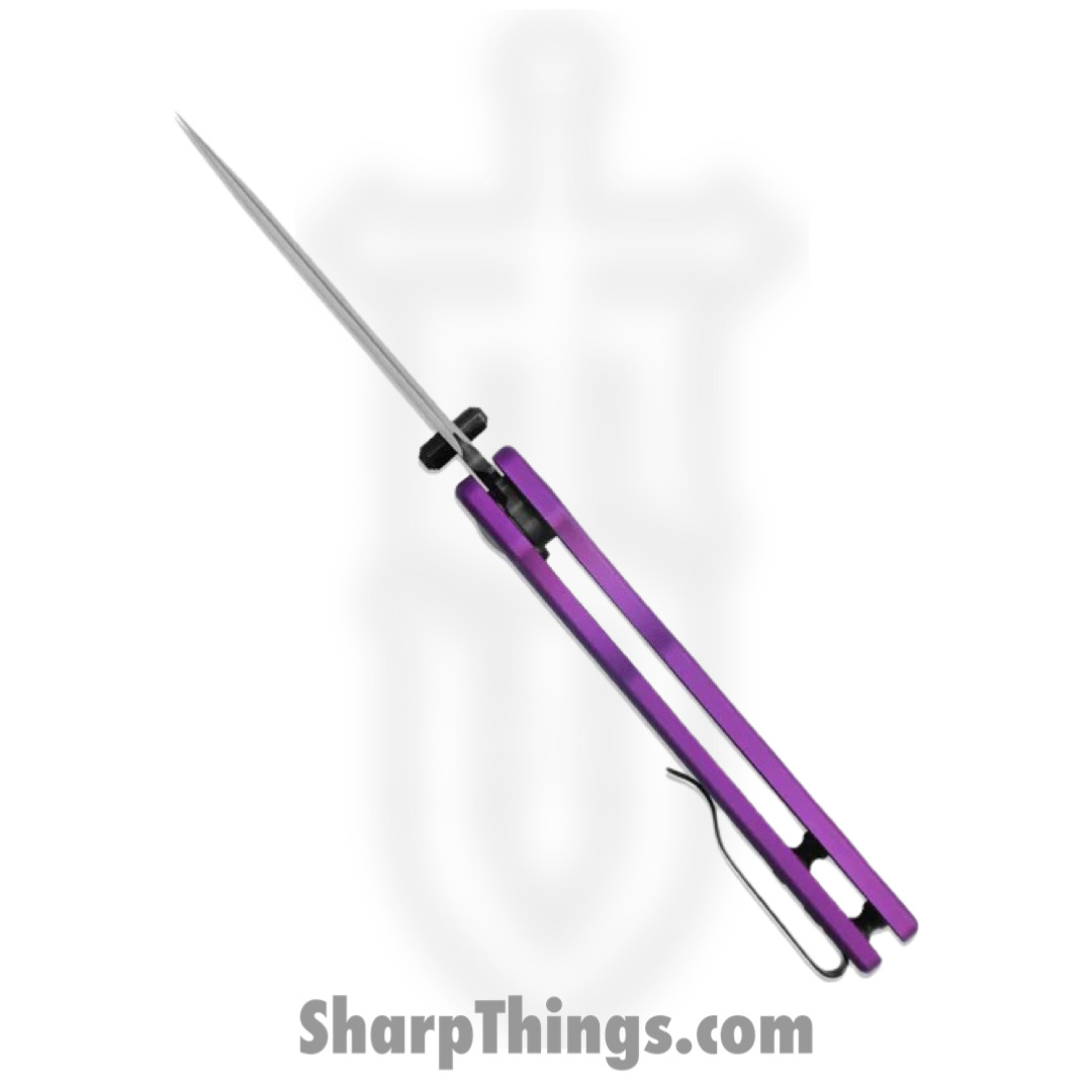 Kizer Cutlery - KIV3605C4 - Original - Folding Knife - 154CM Black Drop Point - Aluminum - Purple - Image 5