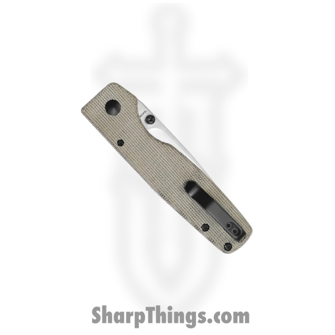 Kizer Cutlery - KIV4605C1 - Original XL - Folding Knife - 154CM Satin Drop Point - Micarta - Green - Image 4
