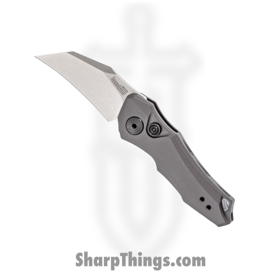 Kershaw - 7350 - Launch 10 - Automatic Knife - CPM-154 Stonewash Hawkbill - 6061-T6 Aluminum - Gray