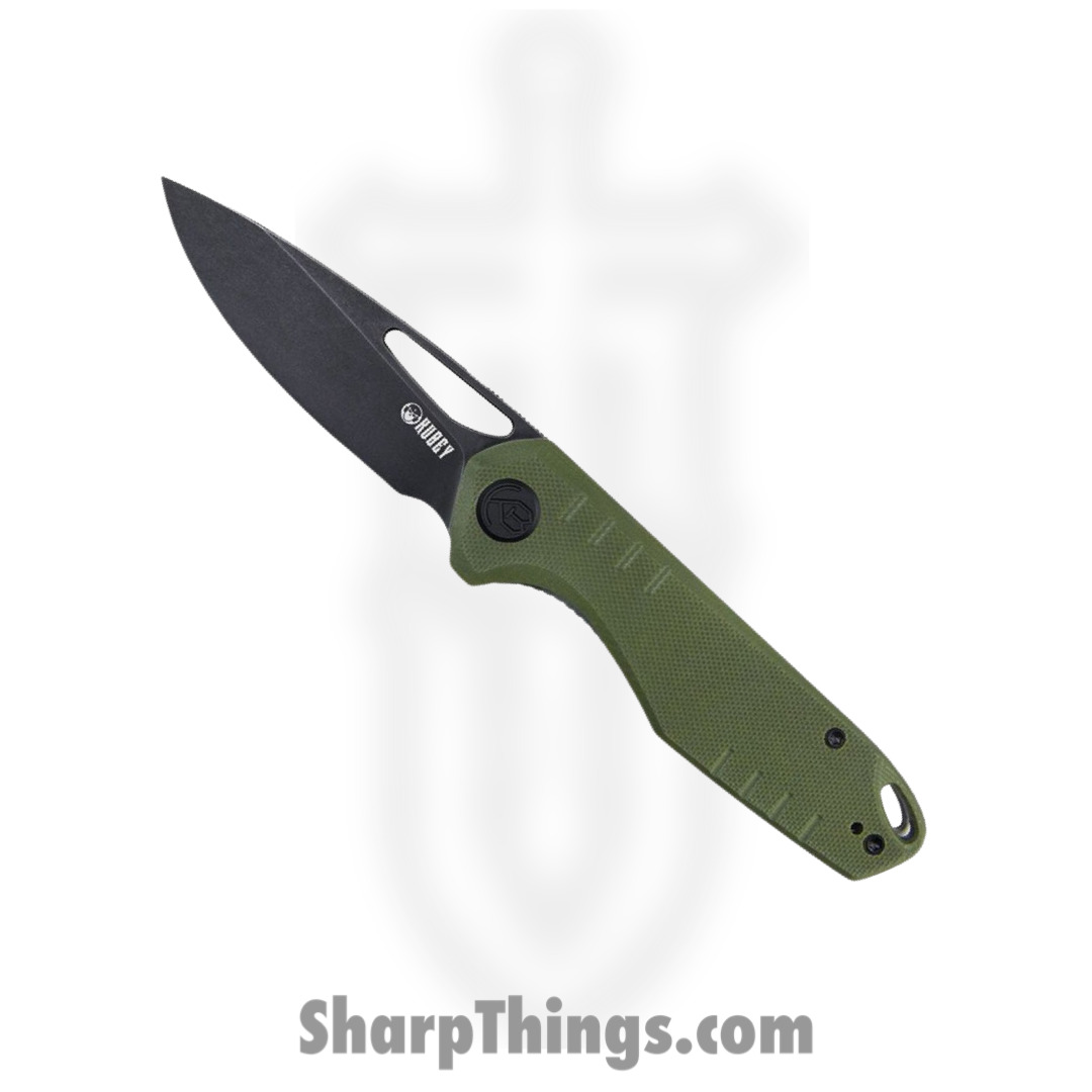 Kubey - KUB324C - Doris - Folding Knife - D2 Stonewash Coated Drop Point - G10 - OD Green