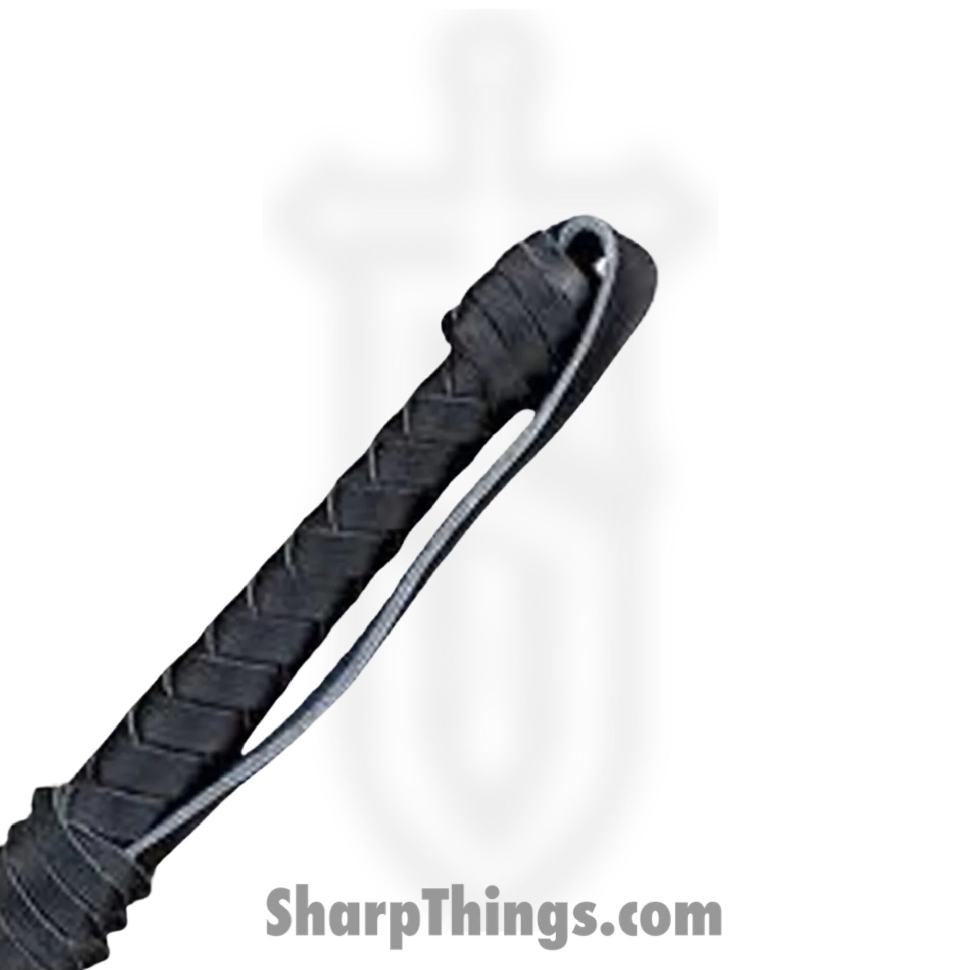 P-15984 - 9 Inch Billy Club - Leather - Black - Image 2