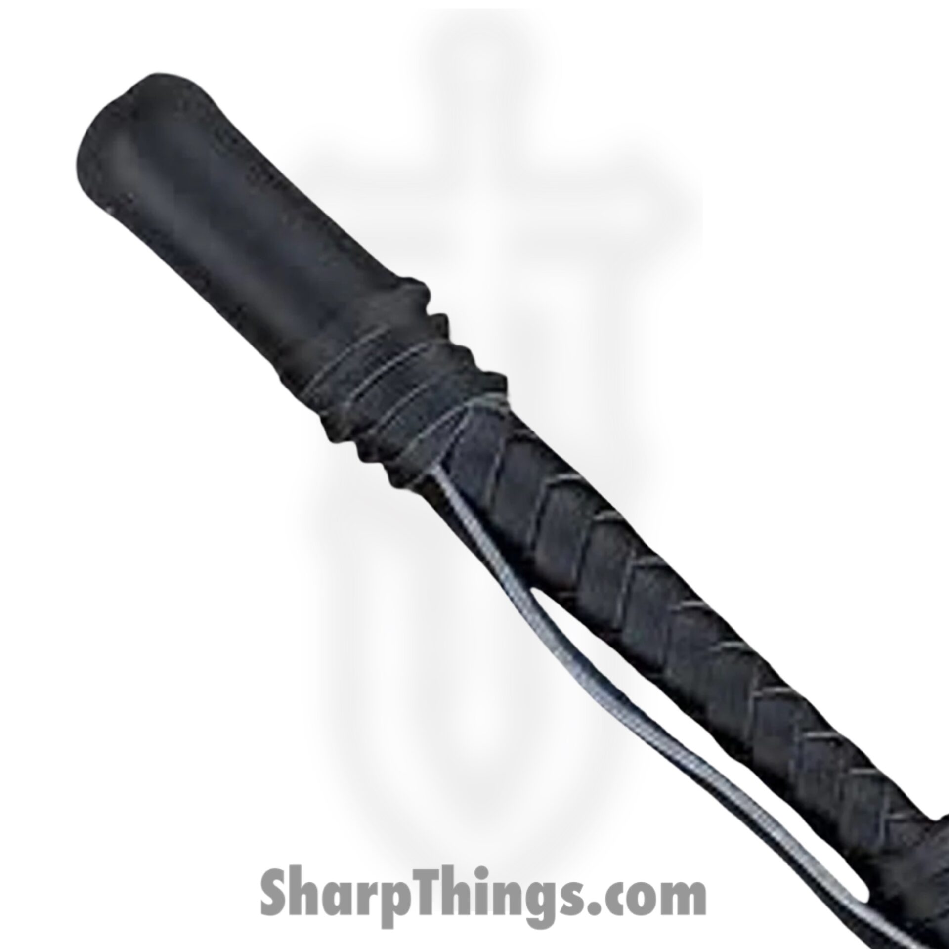 P-15984 - 9 Inch Billy Club - Leather - Black - Image 3